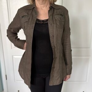 Vintage CAbi Brown Utility Jacket for Women